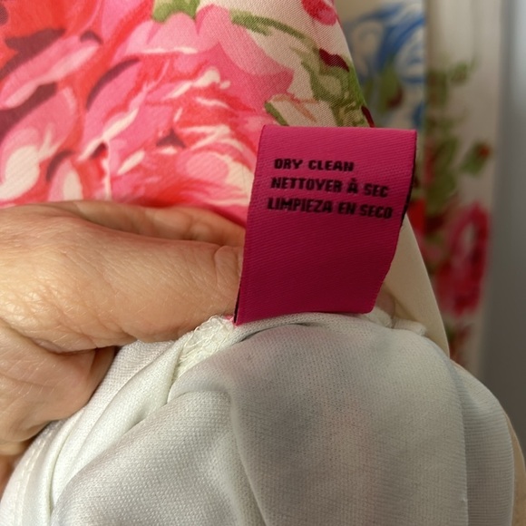 Betsey Johnson Floral Print Mini Swing Dress Size 2 Wedding Baby Shower Spring - Picture 5 of 6